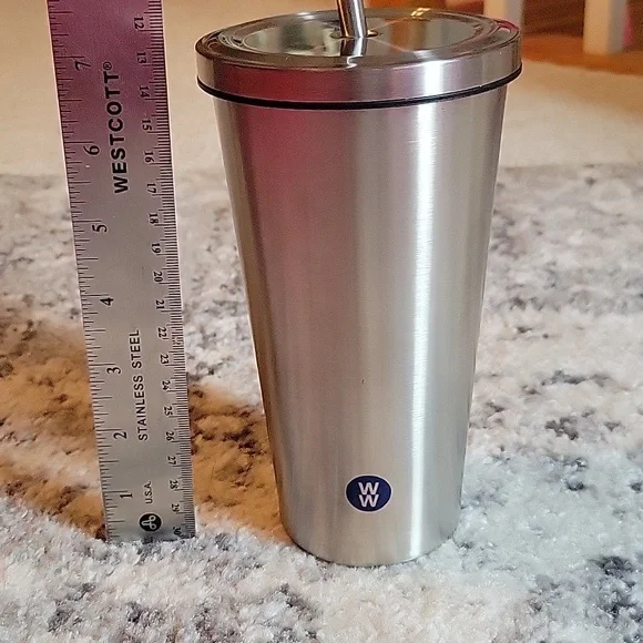 Weight Watchers Stainless Screw-top Cup with Straw - Picture 8 of 8